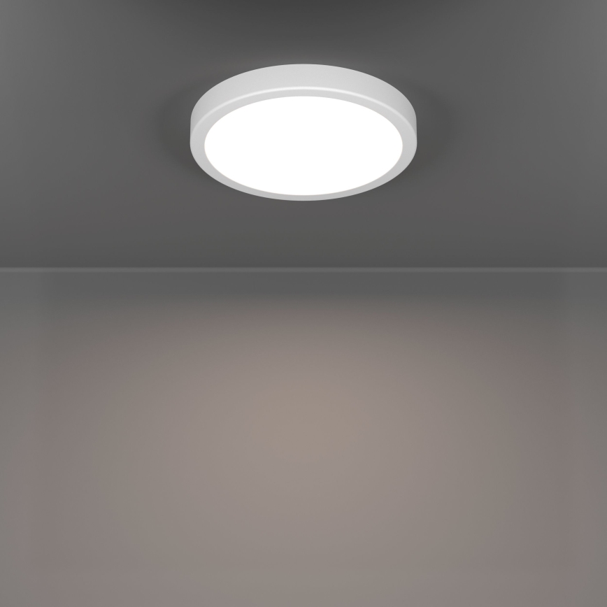 Eglo - Plafonnier LED pour salle de bains, LED 11,5 W / 230 V, 2700/4000/6500 K, Ø 21,1 cm, IP44, blanc