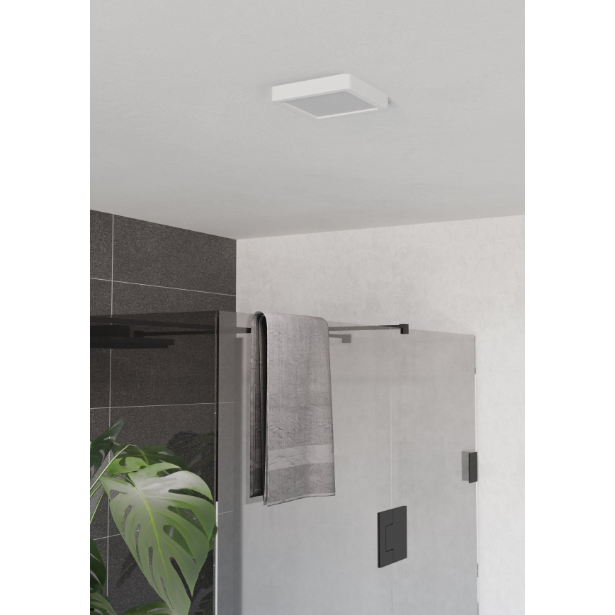 Eglo - LED plafonnier de salle de bains LED/7W/230V 15x15 cm IP44 blanc