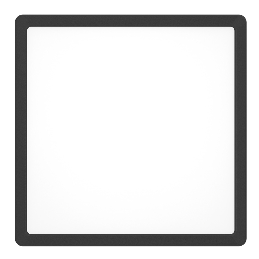 Eglo - Plafonnier LED RGBW dimmable pour salle de bains LED/13,5W/230V 2700-6500K 29,5x29,5 cm IP44 noir