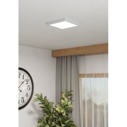 Eglo - Plafonnier LED RGBW dimmable pour salle de bains LED/10,5W/230V 2700-6500K 22x22 cm IP44 blanc