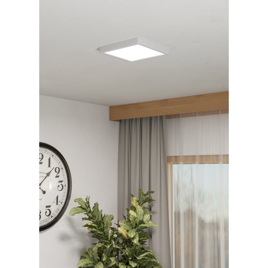 Eglo - Plafonnier LED RGBW dimmable pour salle de bains LED/10,5W/230V 2700-6500K 22x22 cm IP44 blanc