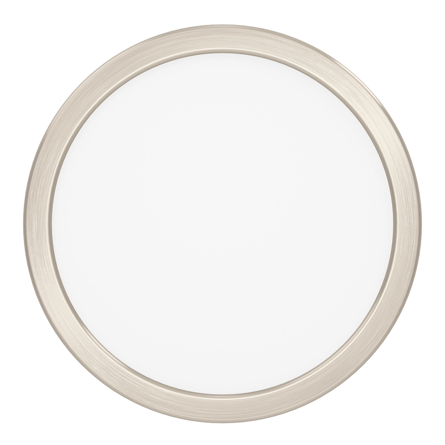 Eglo - Plafonnier LED RGBW dimmable pour salle de bains, 11,2 W, 230 V, 2700-6500K, Ø 21,1 cm, IP44, chrome mat