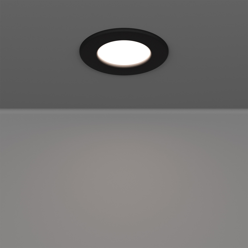 Eglo - Set de 3 spots encastrables LED/3,7W/230V 2700/4000/6500K Ø 8,8 cm noir