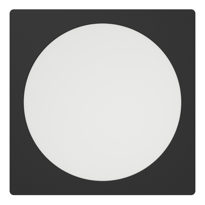 Eglo - Plafonnier encastré LED/18,5W/230V 2700/4000/6500K 21,6x21,6 cm noir