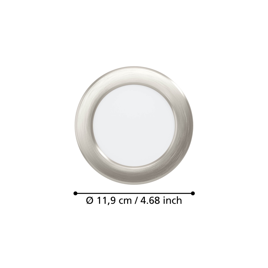 Eglo - Spot encastré LED/6,3W/230V 2700/4000/6500K Ø 11,9 cm chrome mat