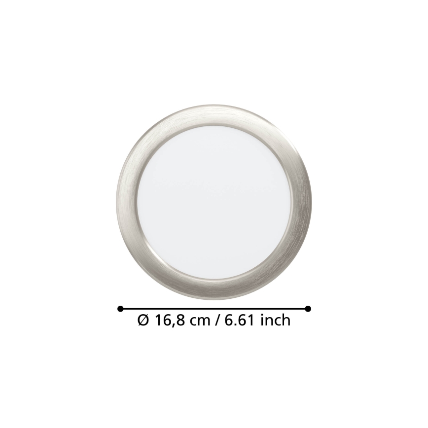 Eglo - Luminaire encastré LED/10,5W/230V 2700/4000/6500K Ø 16,8 cm chrome mat