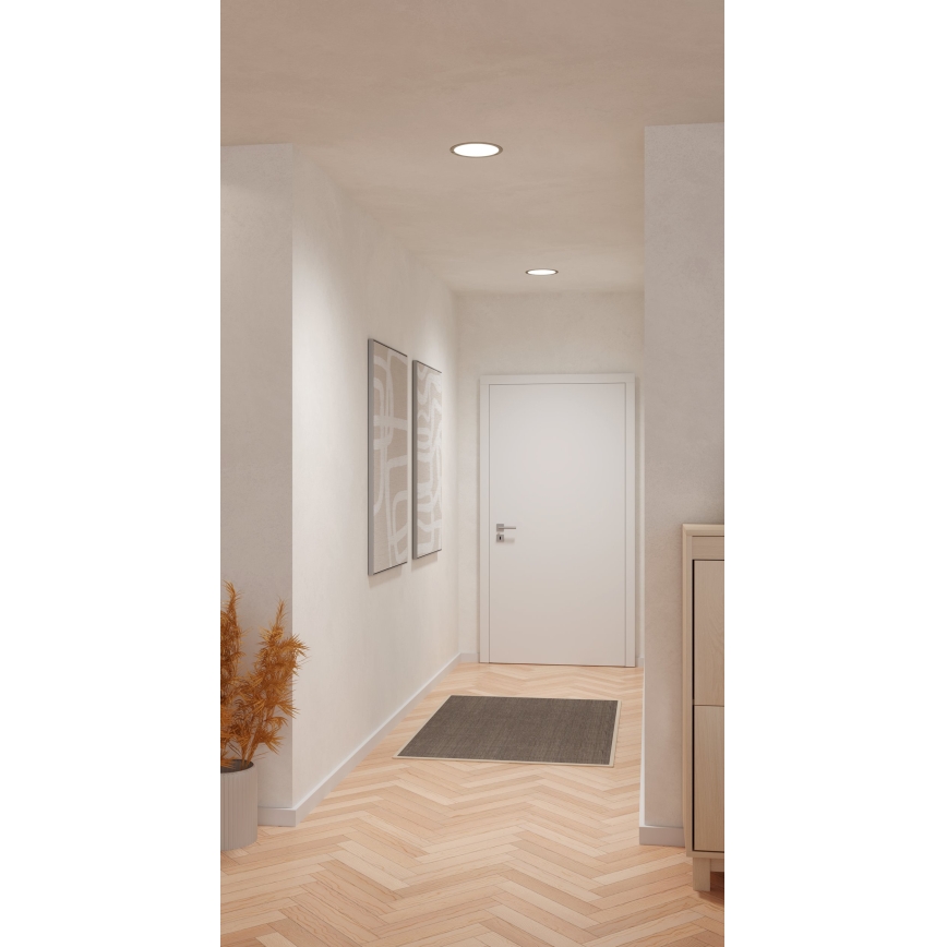 Eglo - Luminaire encastré LED 18,5 W 230 V 2700/4000/6500 K Ø 21,6 cm chrome mat