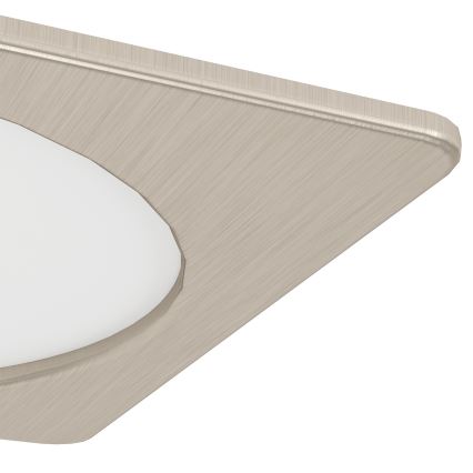 Eglo - Plafonnier encastré LED/10,5W/230V 2700/4000/6500K 16,6x16,6 cm chrome mat
