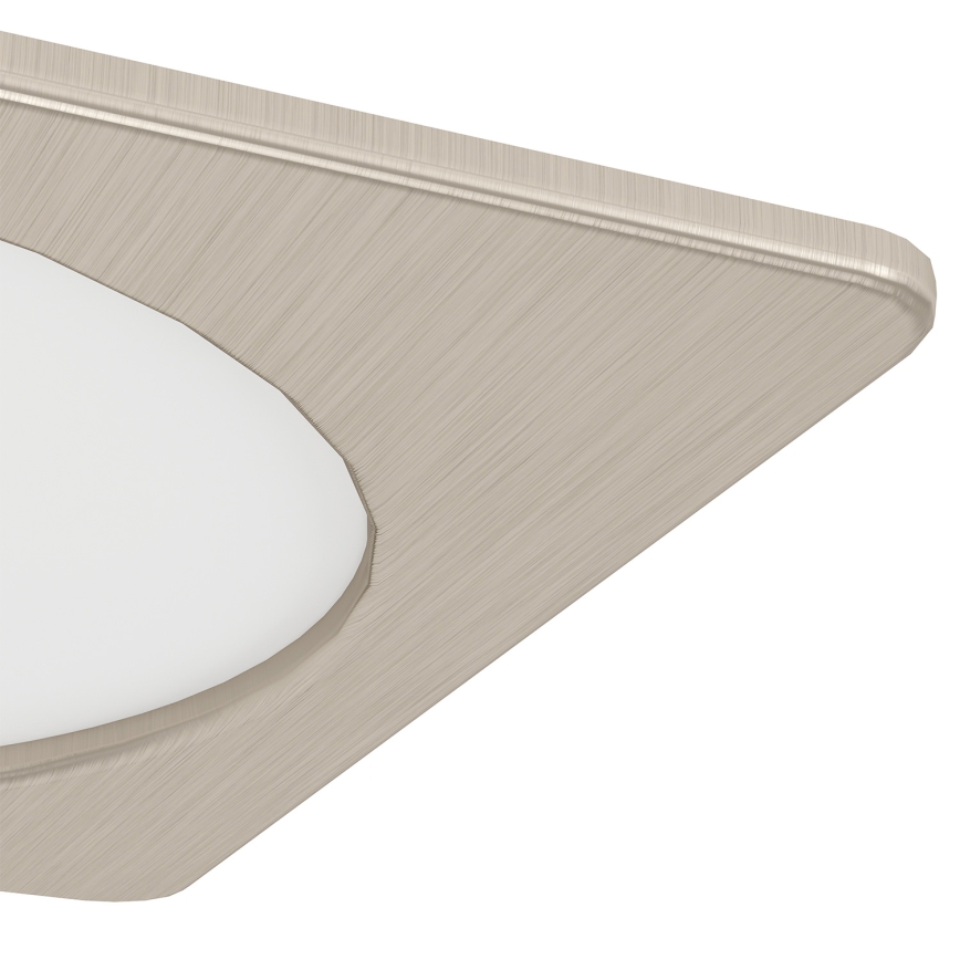 Eglo - Plafonnier encastré LED/10,5W/230V 2700/4000/6500K 16,6x16,6 cm chrome mat