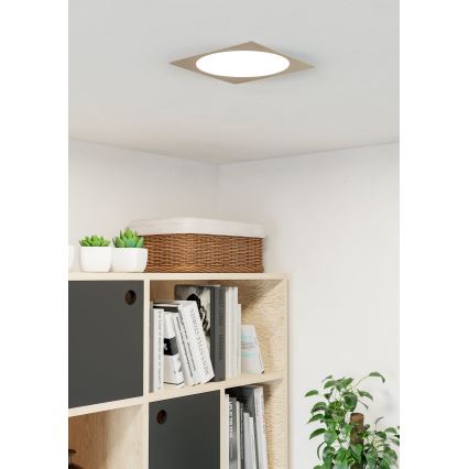 Eglo - Plafonnier LED encastré/18,5W/230V 2700/4000/6500K 21,6x21,6 cm chrome mat