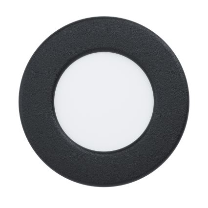 Eglo - Plafonnier encastré LED pour salle de bains LED/3,7W/230V 2700/4000/6500K diam. 8,8 cm IP44 noir