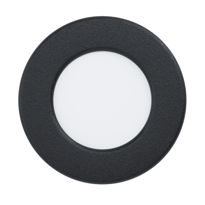 Eglo - Plafonnier encastré LED pour salle de bains LED/3,7W/230V 2700/4000/6500K diam. 8,8 cm IP44 noir