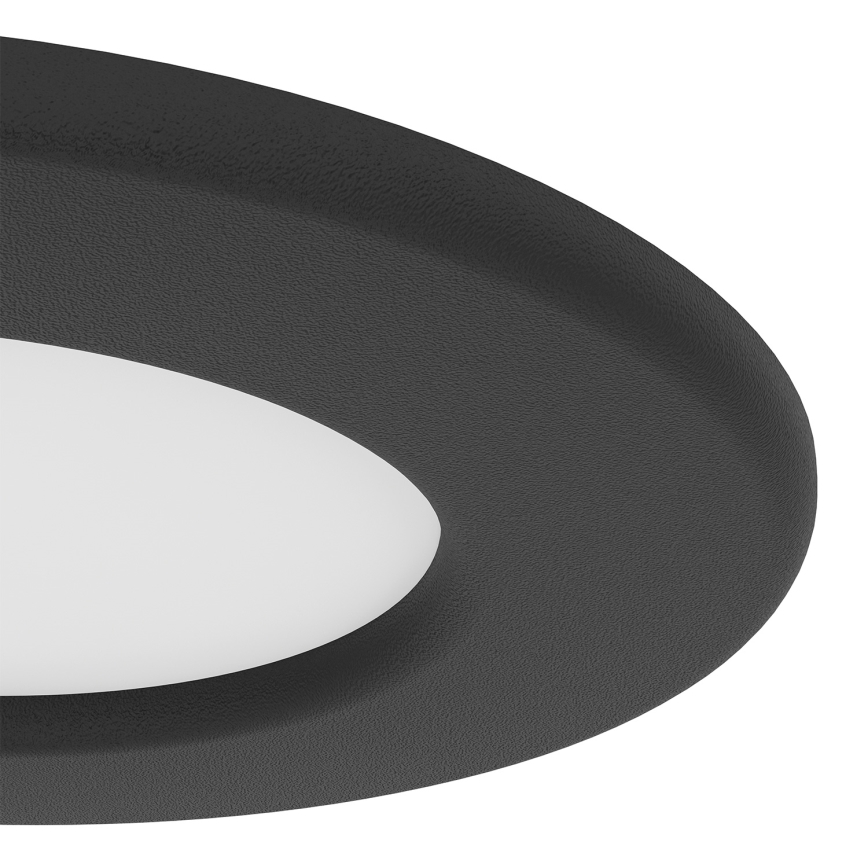 Eglo - Plafonnier encastré LED pour salle de bains LED/3,7W/230V 2700/4000/6500K diam. 8,8 cm IP44 noir