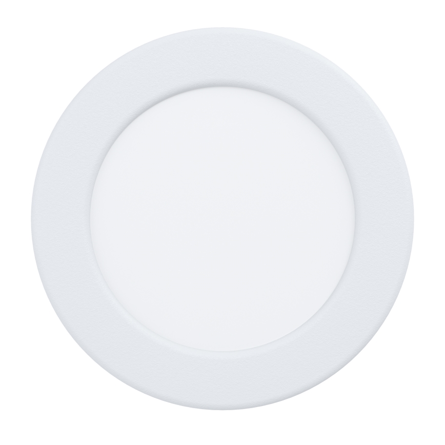 Eglo - Plafonnier encastré LED pour salle de bains, 6,3 W, 230 V, 2700/4000/6500 K (3 températures de couleur sélectionnables), diam. 11,9 cm, IP44, blanc