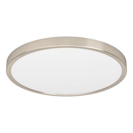 Eglo - Plafonnier LED RGBW dimmable pour salle de bains, LED 17,5 W / 230 V, 2700–6500 K, Ø 38,9 cm, IP44, chrome mat