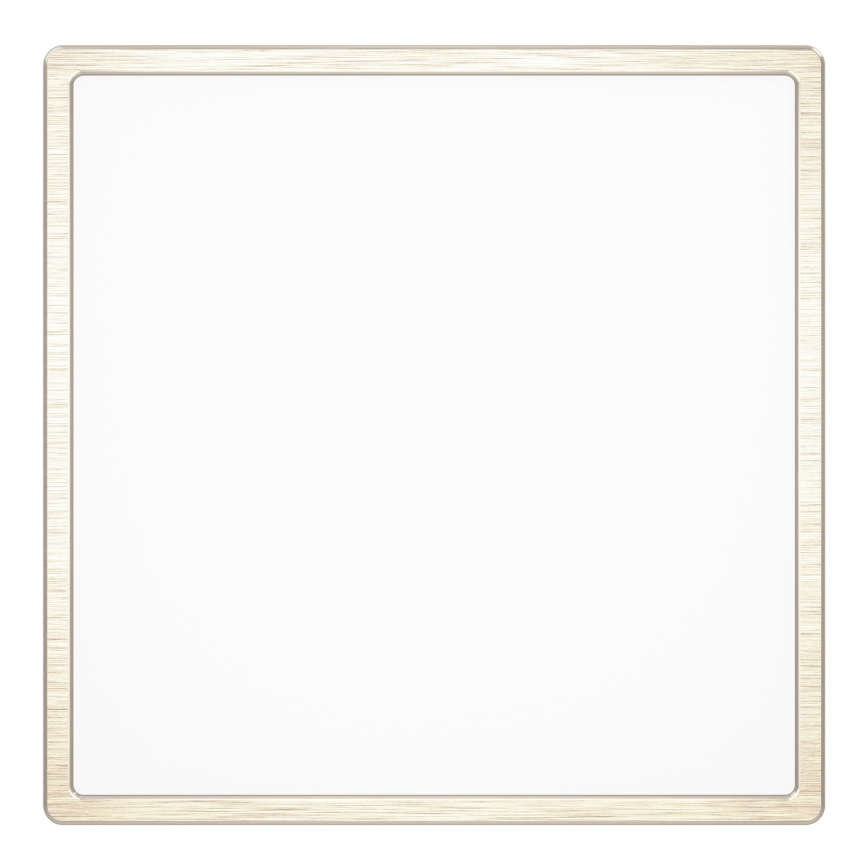 Eglo - Plafonnier de salle de bains LED RGBW dimmable, 17,8 W, 230 V, 2700–6500 K, 39 x 39 cm, IP44, chrome mat