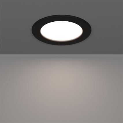 Eglo - Spot encastré LED RGBW gradable pour salle de bains LED/5W/230V 2700-6500K Ø 12 cm IP44 noir