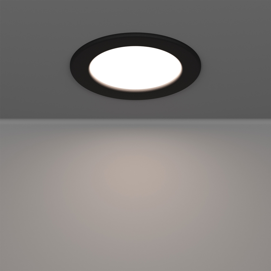 Eglo - Spot encastré LED RGBW gradable pour salle de bains LED/5W/230V 2700-6500K Ø 12 cm IP44 noir