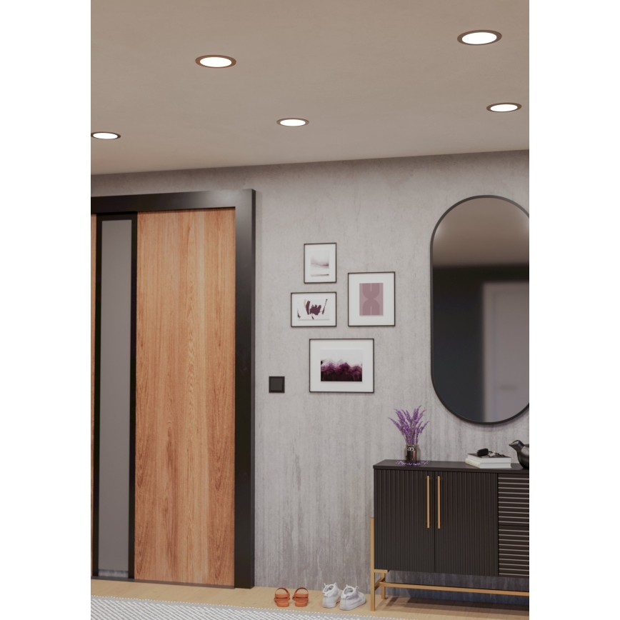 Eglo - Spot encastré LED RGBW dimmable pour salle de bains LED/9,5W/230V 2700-6500K Ø 16,8 cm IP44 chrome mat