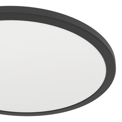 Eglo - Plafonnier salle de bain LED/18,5W/230V 2700K/4000K/6500K d. 38,9 cm IP44 noir