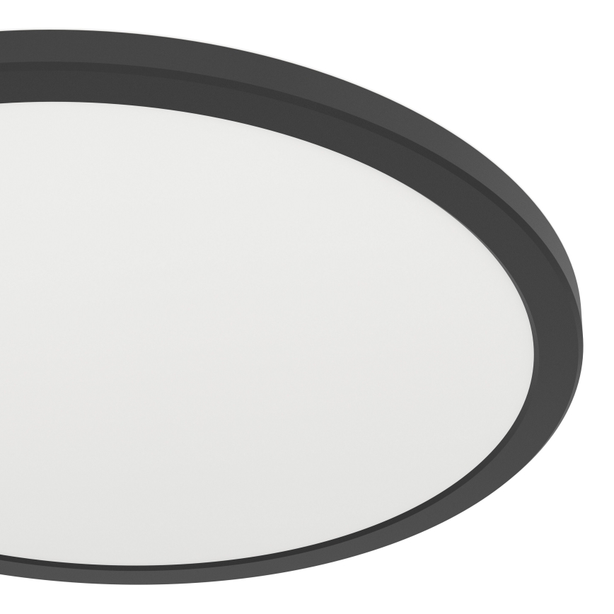 Eglo - Plafonnier salle de bain LED/18,5W/230V 2700K/4000K/6500K d. 38,9 cm IP44 noir