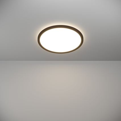 Eglo - Plafonnier salle de bain LED/18,5W/230V 2700K/4000K/6500K d. 38,9 cm IP44 noir
