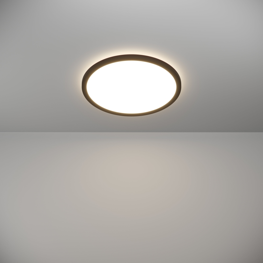 Eglo - Plafonnier salle de bain LED/18,5W/230V 2700K/4000K/6500K d. 38,9 cm IP44 noir