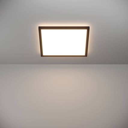 Eglo - Plafonnier extérieur LED/17,6W/230V 2700/4000/6500K 39x39 cm IP44 noir