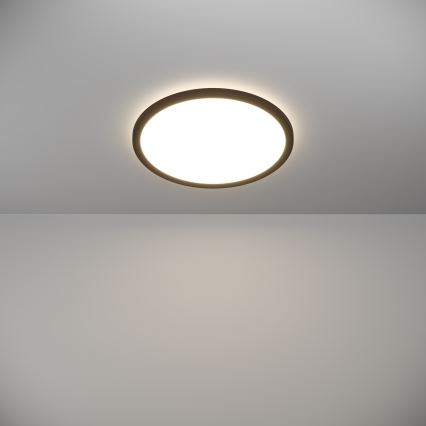 Eglo - Plafonnier extérieur à intensité variable LED/18,5W/230V 2700-6500K d. 38,9 cm IP44 noir + télécommande