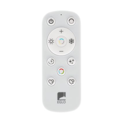 Eglo 901457 - Plafonnier extérieur à intensité variable LED/17W/230V 2700-6500K 50x50 cm IP44 noir + télécommande