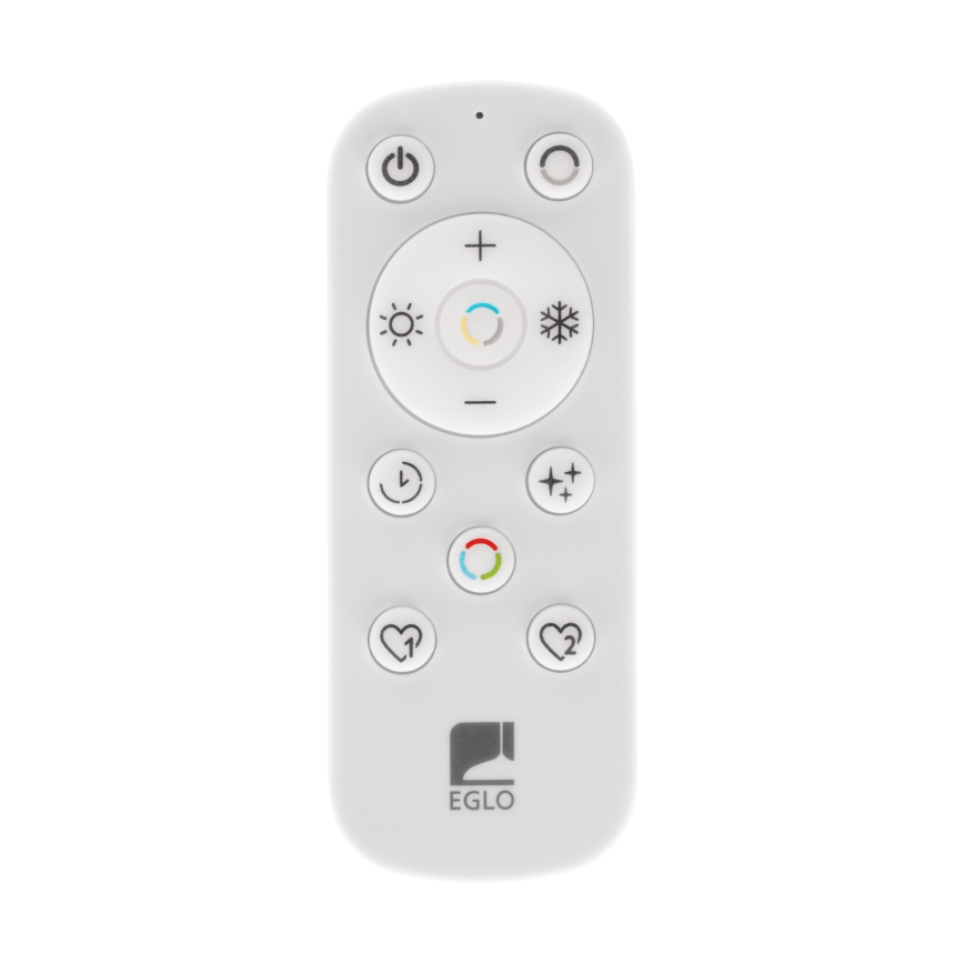 Eglo 901457 - Plafonnier extérieur à intensité variable LED/17W/230V 2700-6500K 50x50 cm IP44 noir + télécommande