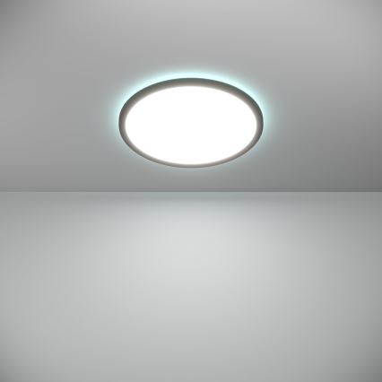 Eglo - Plafonnier extérieur RGBW à intensité variable LED/18,5W/230V 2700-6500K d. 38,9cm IP44 noir ZigBee