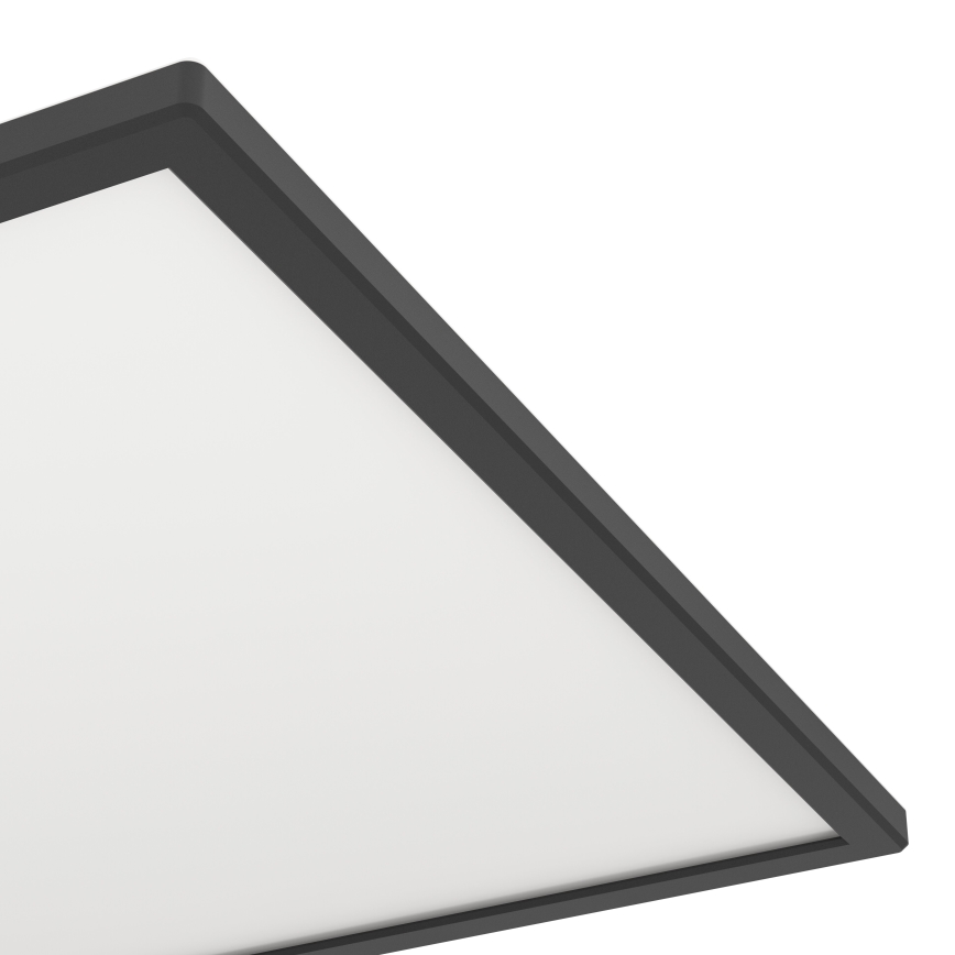 Eglo - Plafonnier extérieur RGBW à intensité variable LED/17W/230V 2700-6500K 50x50cm IP44 noir ZigBee