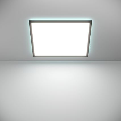 Eglo - Plafonnier extérieur RGBW à intensité variable LED/17W/230V 2700-6500K 50x50cm IP44 noir ZigBee