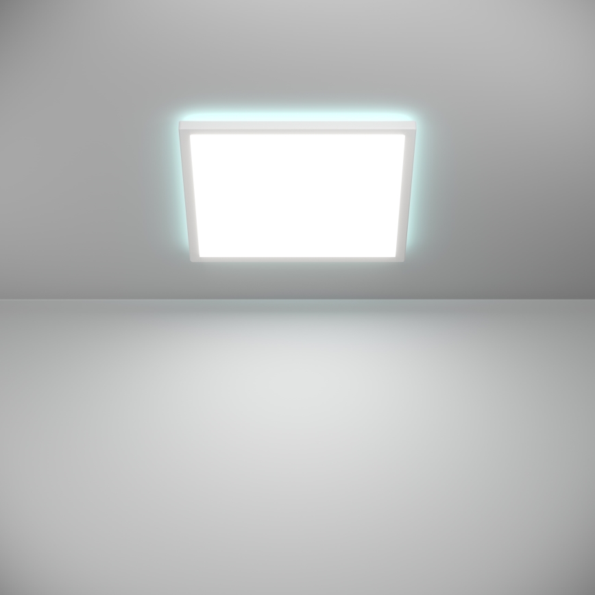 Eglo - Plafonnier LED RGBW dimmable pour salle de bains LED/17,6W/230V 2700-6500K 39x39 cm IP44 blanc ZigBee