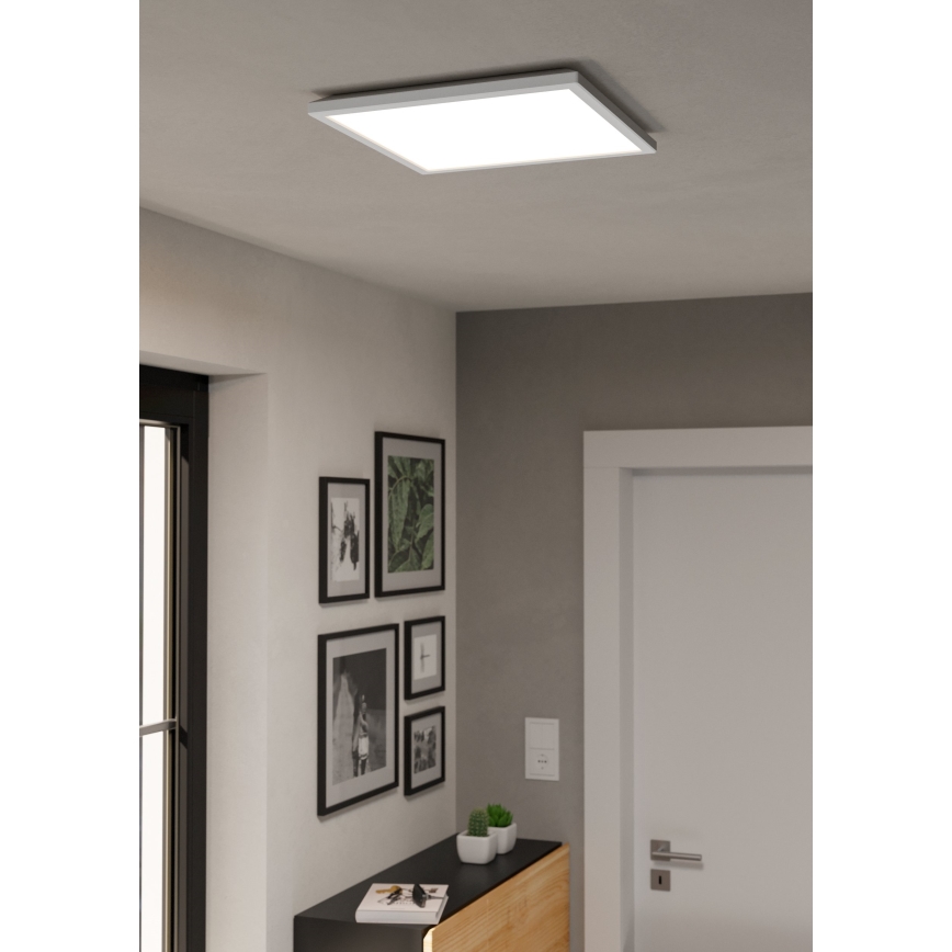 Eglo - Plafonnier LED RGBW dimmable pour salle de bains LED/17,6W/230V 2700-6500K 39x39 cm IP44 blanc ZigBee