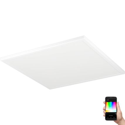Eglo - Plafonnier extérieur RGBW à intensité variable LED/17W/230V 2700-6500K 50x50 cm IP44 blanc ZigBee