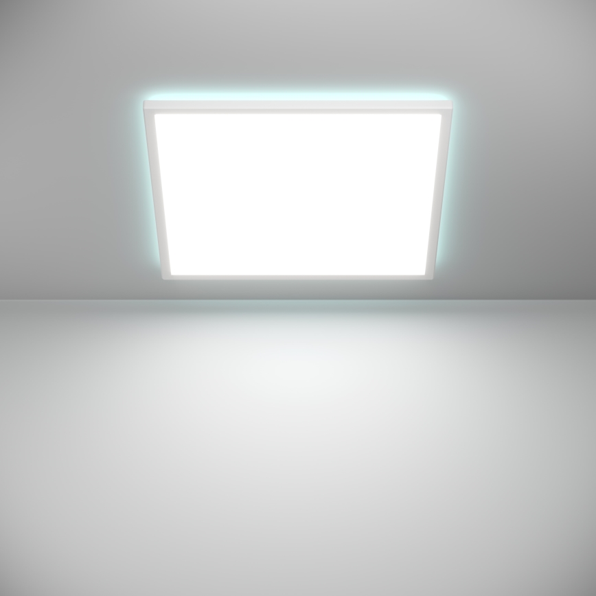 Eglo - Plafonnier extérieur RGBW à intensité variable LED/17W/230V 2700-6500K 50x50 cm IP44 blanc ZigBee