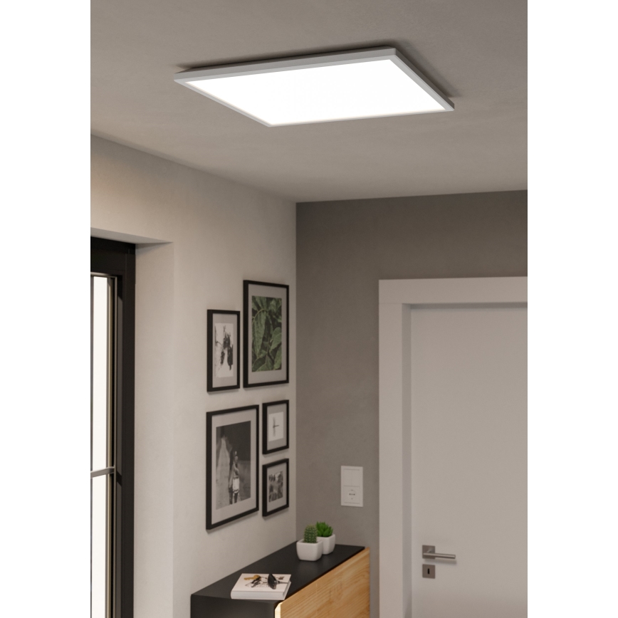 Eglo - Plafonnier extérieur RGBW à intensité variable LED/17W/230V 2700-6500K 50x50 cm IP44 blanc ZigBee