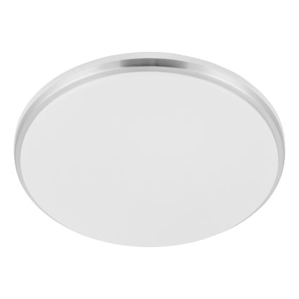 Eglo - Plafonnier LED pour salle de bains, 18 W, 230 V, 3000/4000/6500 K, IP54, chrome mat