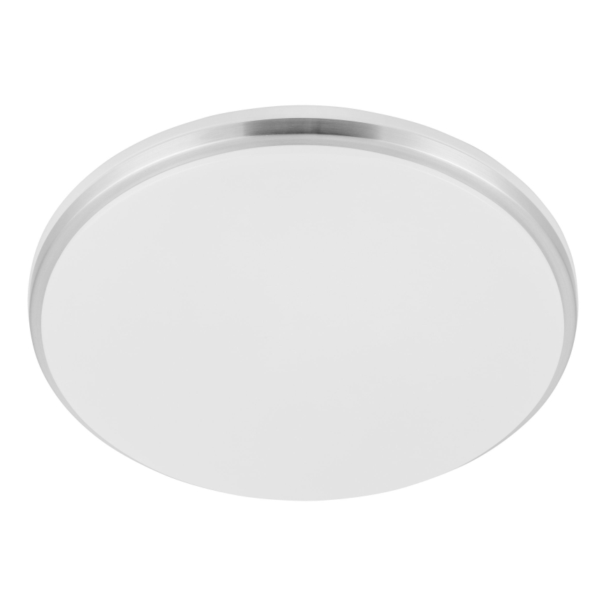 Eglo - Plafonnier LED pour salle de bains, 18 W, 230 V, 3000/4000/6500 K, IP54, chrome mat
