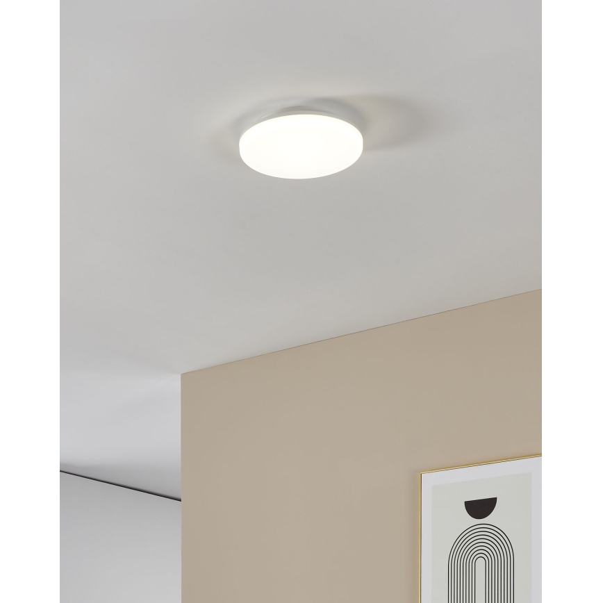 Eglo - Plafonnier LED pour salle de bains LED/16,5W/230V 2700/4000/6500K Ø 26 cm IP54 blanc