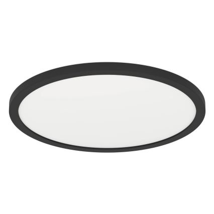 Eglo - Plafonnier LED de salle de bains, 16,4 W, 230 V, Ø 30 cm, IP54, noir
