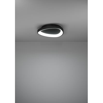 Eglo - Plafonnier à intensité variable LED/12W/230V 2700-6500K noir + télécommande