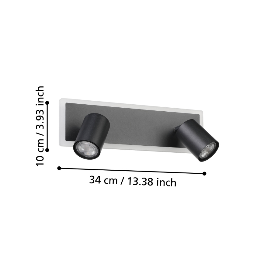 Eglo - Spot LED/12W/230V noir