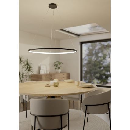 Eglo - Suspension filaire à intensité variable LED/40W/230V 2700-6500K noir + télécommande