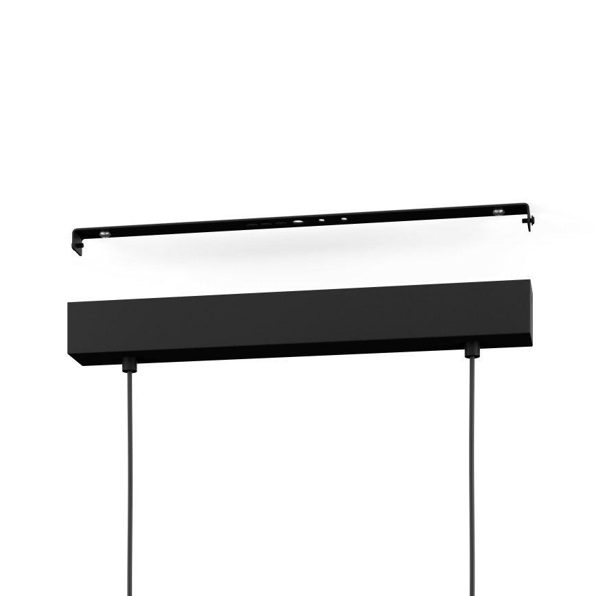 Eglo - Suspension LED dimmable sur câble 2xLED/12,5W/230V+LED/15,5W 3000K beige/noir