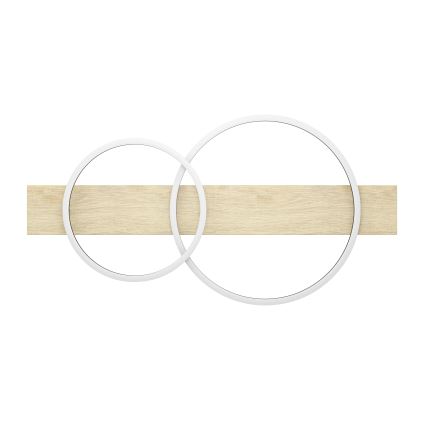 Eglo - Plafonnier 2xLED/12W/230V 3000K beige/noir
