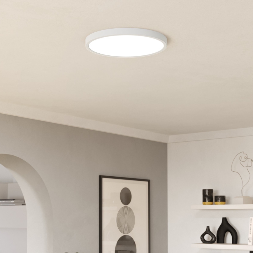 Eglo - Plafonnier LED RGBW dimmable pour salle de bains LED/17,5W/230V 2700-6500K Ø 38,9 cm IP44 blanc
