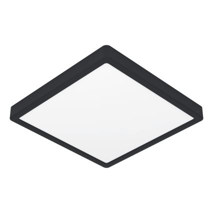 Eglo - Plafonnier LED RGBW dimmable pour salle de bains, 17,8 W / 230 V, 2700–6500 K, Ø 39,9 cm, IP44, noir